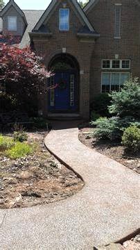 Client Service concrete walkway